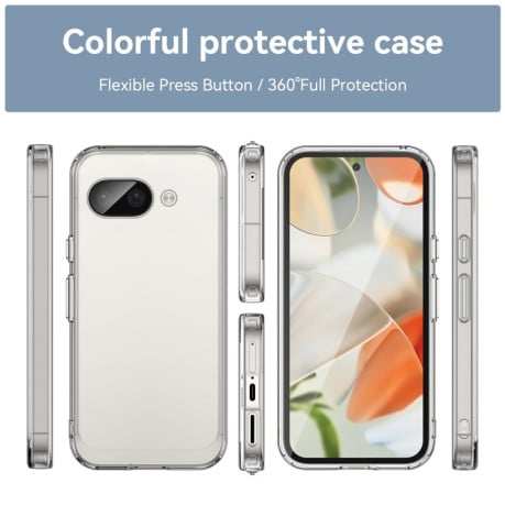 Противоударный чехол Candy Series для Google Pixel 9a - прозрачный