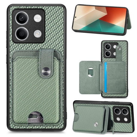Протиударний чохол Wristband Kickstand Card для Xiaomi Redmi Note 13 - зелений