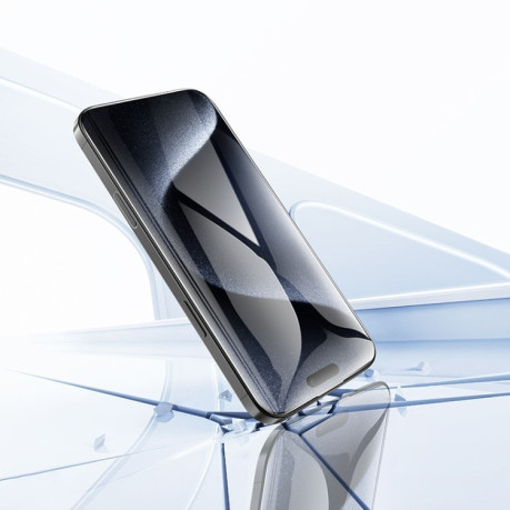 Захисне скло hoco A34 9D Large Arc Dustproof Diamond на iPhone 16 Pro