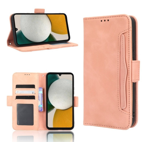 Чехол-книжка Skin Feel Calf на Samsung Galaxy A34 5G - розовый
