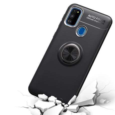 Противоударный чехол Lenuo на Samsung Galaxy M21/M30s - черно-красный