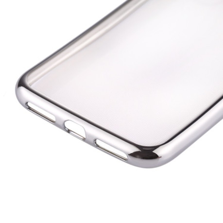Чохол на iPhone X/Xs Electroplating Side сріблястий