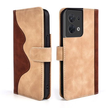 Чохол-книжка Stitching Wave для Reno8 - жовтий