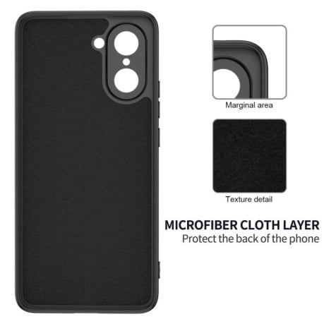 Силиконовый чехол Solid Color Liquid Silicone на OnePlus Nord CE5/Ace 5 Racing - черный