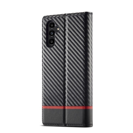 Чехол-книжка LCIMEEKE Carbon Fiber для Samsung Galaxy S24 FE 5G - Black