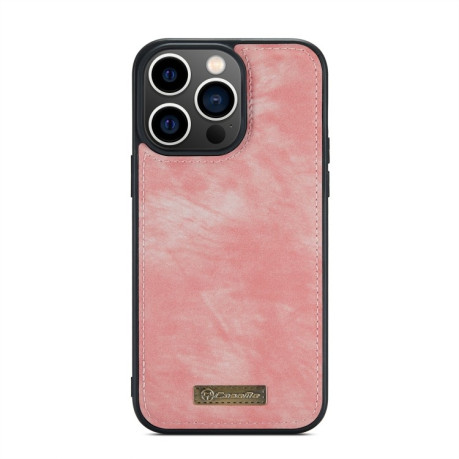 Чохол-гаманець CaseMe 008 Series Zipper Style на iPhone 15 Pro - рожевий