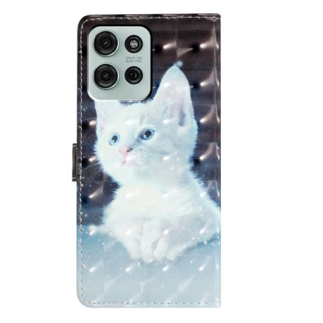 Чохол-книжка 3D Painting для Motorola Moto G75 5G - Cat