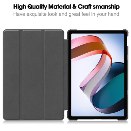 Чехол-книжка Solid Color Custer для Xiaomi Redmi Pad SE - черный