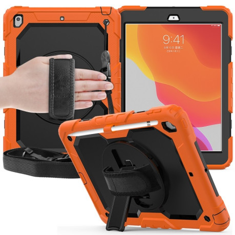 Чехол Shockproof Silica Gel PC  на iPad 9/8/7 10.2 (2019/2020/2021) - Оранжевый