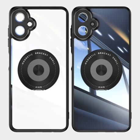 Протиударний чохол MagSafe Acrylic Hybrid  для Samsung Galaxy A06 4G - чорний