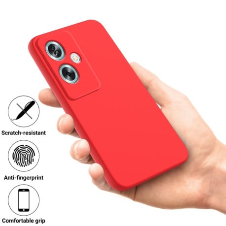 Силіконовий чохол Solid Color Liquid Silicone на OnePlus Nord N30 SE - червоний