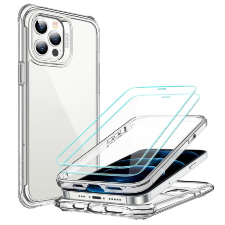 Противоударный чехол ESR Alliance Tough Series c защитным стеклом (2 pcs) для iPhone 12 / 12 Pro - прозрачный