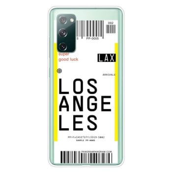 Противоударный чехол Boarding Pass Series на Samsung Galaxy S20 FE - Los Angeles