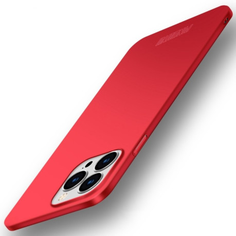 Ультратонкий чехол PINWUYO Micro-Frosted PC Ultra-thin Hard на iPhone 15 Pro - красный