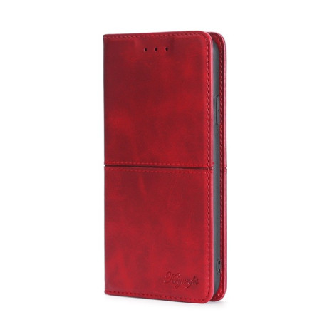 Чехол-книжка Cow Texture Magnetic для OPPO A57s /OnePlus Nord N20 SE   - красный