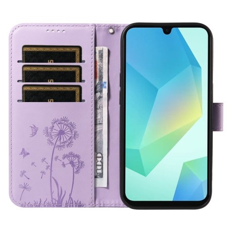 Чохол-книжка Dandelion Embossed Pattern Flip Leather  для Samsung Galaxy A26 5G - фіолетовий