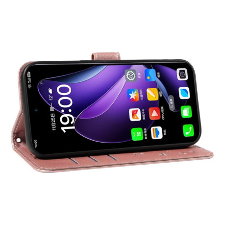 Чехол-книжка Dandelion Embossed Pattern Flip Leather для OPPO Reno13 Global - золото
