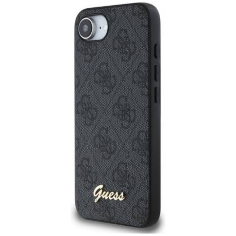 Оригінальний чохол Guess 4G Script Logo MagSafe для iPhone 16e - Black