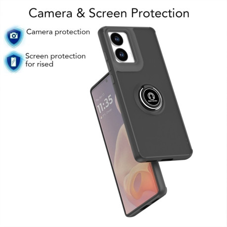 Противоударный чехол Q Shadow 1 Series TPU + PC на Motorola Moto G85 - зеленый