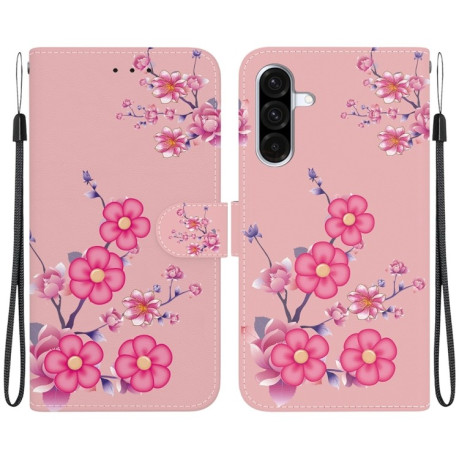 Чехол-книжка Colored Drawing Series на Samsung Galaxy A36 5G / A56 5G - Blossoms