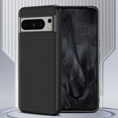 Протиударний чохол Carbon Fiber Texture Printing для Google Pixel 9 Pro XL - жовтий