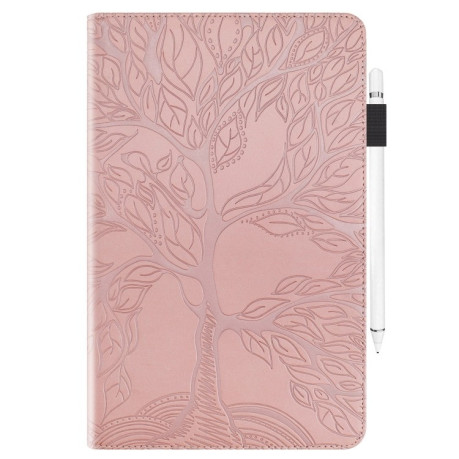 Чехол-книжка Tree Life Series Embossed Leather для Xiaomi Pad 7 / 7 Pro - розовое золото