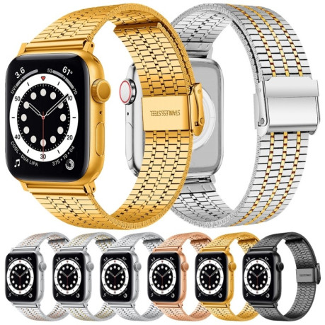 Ремінець Steel series для Apple Watch Series 8/7 41mm / 40mm / 38mm - золотий