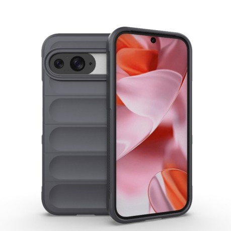 Силиконовый чехол Magic Flannel для Google Pixel 9 Pro - темно-серый