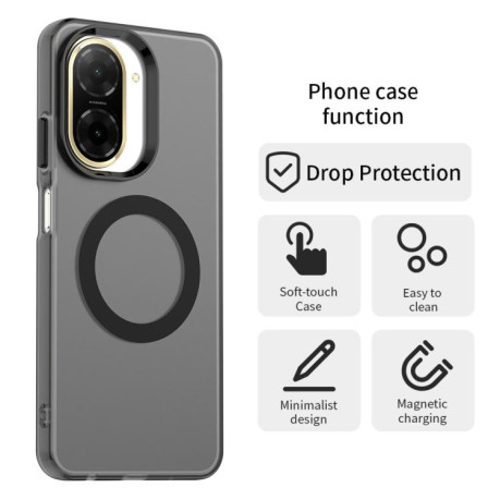 Противоударный чехол MagSafe Holder PC Hybrid для Xiaomi Redmi A5 4G 171.7mm / Xiaomi Poco C71 - черный