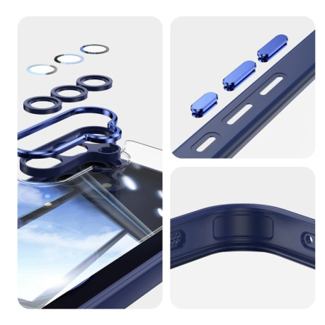 Противоударный чехол MagSafe Acrylic Hybrid для Samsung Galaxy A16 5G - синий