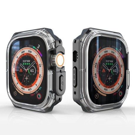 Противоударная накладка Double Color Armor для Apple Watch Ultra 49mm - черная
