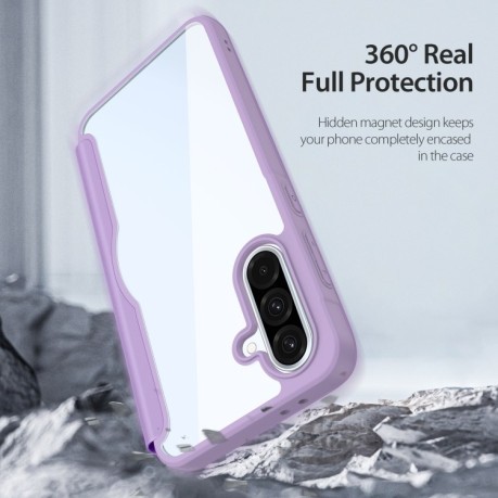 Чехол-книжка DUX DUCIS Skin X Pro Series на Samsung Galaxy A36 5G / A56 5G - фиолетовый
