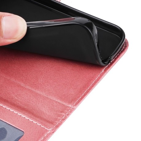 Чохол книжка Classic Calf Texture для OPPO Reno11 F Global / F25 Pro Global - рожеве золото