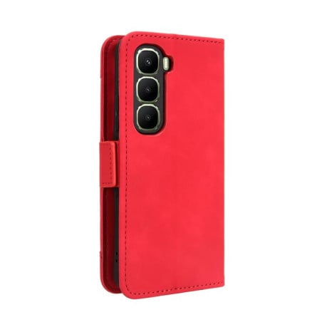 Чехол-книжка Skin Feel с мягкой фактурой Calf на Infinix Hot 60i 4G / Hot 60 5G - красный