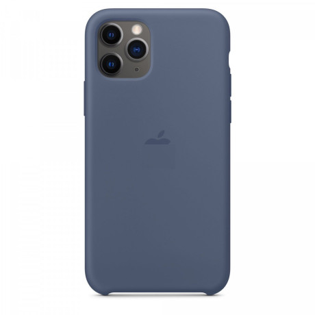 Силиконовый чехол Silicone Case Alaskan Blue на iPhone 11 Pro-премиальное качество