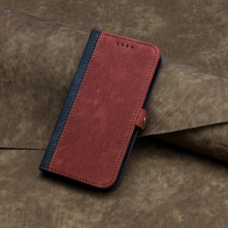 Чохол-книжка Side Buckle Double Fold Hand Strap Leather на OPPO Reno13 F /Reno13 FS 4G/5G - червоний