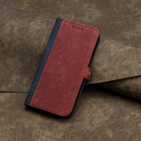Чехол-книжка Buckle Double Fold Hand Strap Leather на Samsung Galaxy F16 5G / M16 5G - красный