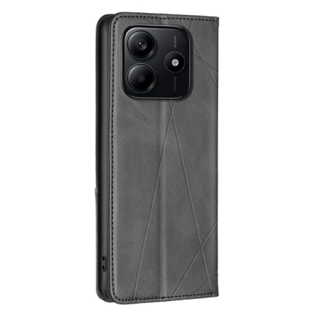 Чохол-книжка Rhombus Texture для Xiaomi Redmi Note 14 4G - чорний