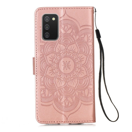 Чехол-книжка Dream Catcher Printing на Samsung Galaxy A02s - розовое золото