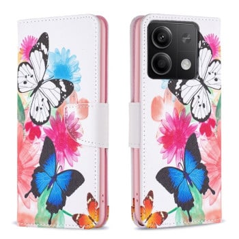 Чохол-книжка Colored Drawing Pattern для Xiaomi Redmi Note 13 4G - Butterflies