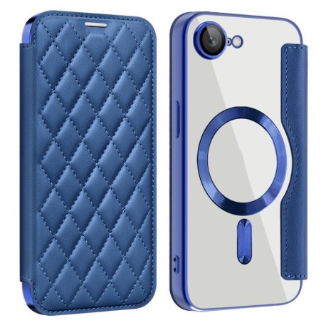 Чохол-книжка Shield MagSafe RFID Anti-theft Leather для iPhone 16e - синій