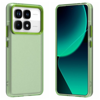 Чехол Candy Series гибрид с усиленными бортиками на Xiaomi 14T - зеленый