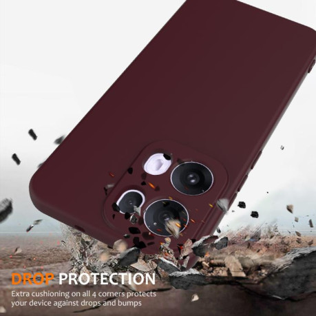 Силиконовый чехол Shockproof Silicone Magsafe для OPPO Reno13 Pro 5G Global - коричневый