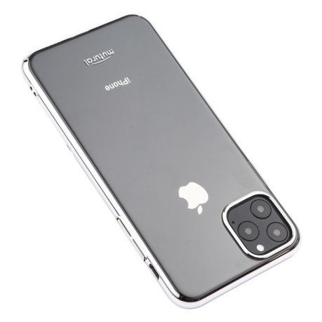 Чохол Mutural Bright Crystal Series Electroplating PC на iPhone 11 Pro Max -сріблястий