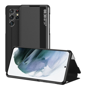 Чехол-книжка Window View Leather для Samsung Galaxy S22 Ultra 5G - черный