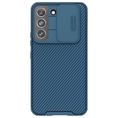 Противоударный чехол NILLKIN Black Mirror Series на Samsung Galaxy S22 5G - синий