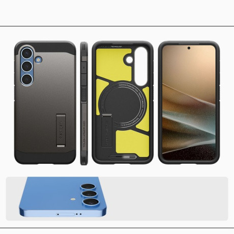 Оригинальный чехол Spigen Tough Armor Mag (Magsafe) на Samsung Galaxy S25 - Dark Gray
