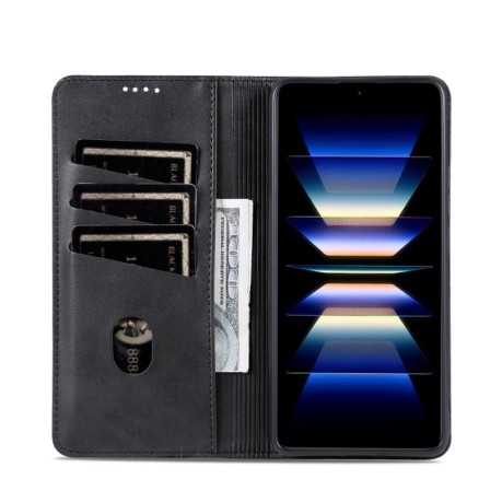Чохол-книжка AZNS Magnetic Calf на Xiaomi Redmi Note 14 5G - чорний