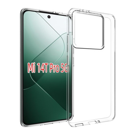 Противоударный чехол Waterproof Texture для Xiaomi 14T Pro - прозрачный