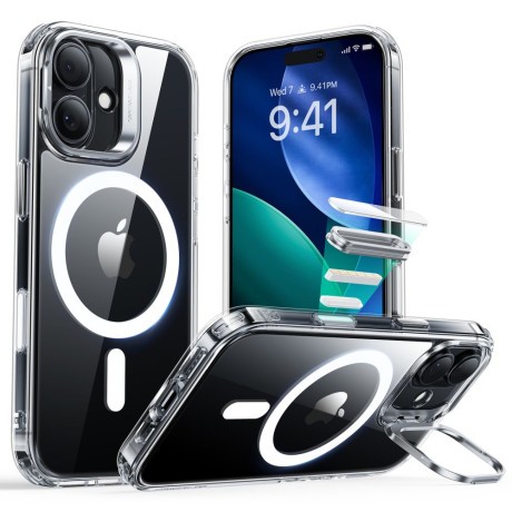 Оригинальный чехол ESR Classic Hybrid с подставкой Kickstand и с MagSafe на iPhone 17 - Clear